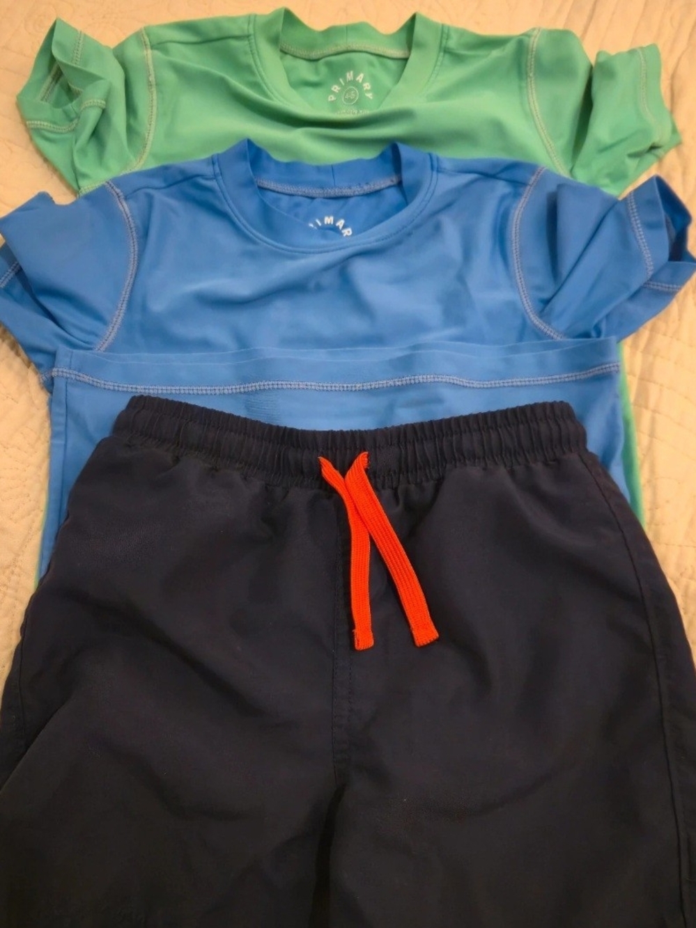 Primary Light Blue Rash Guard Top